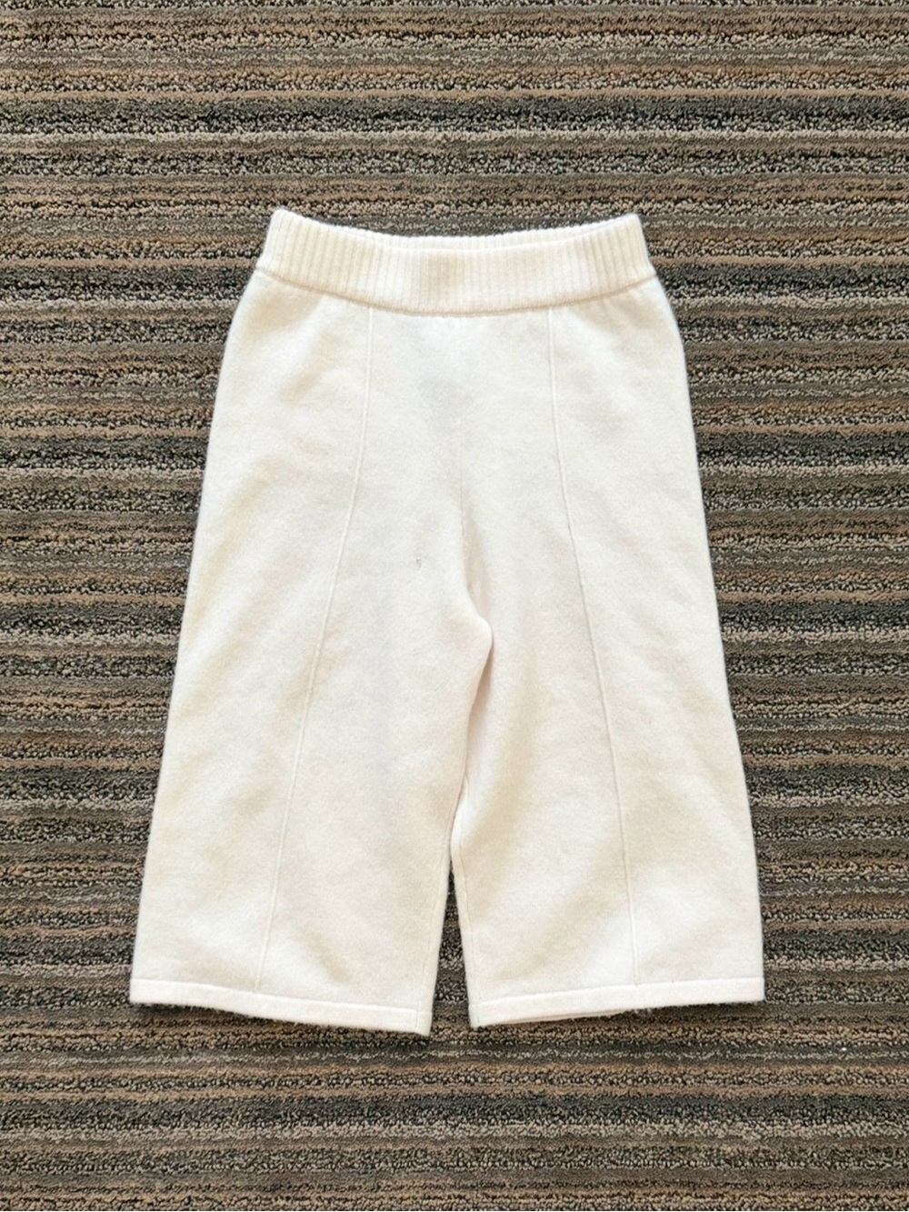 Banana Republic Toddler Cream Knit Wide-Leg Kids Pants